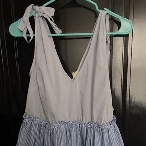 Treasure & Bond Striped Peplum Tank